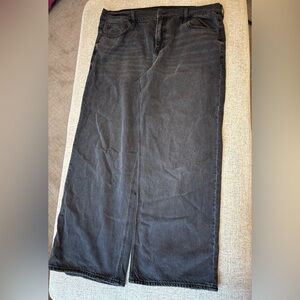American Eagle Black Strigid Stovepipe Jeans-size 16 regular